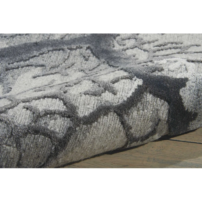 Nourison Divine Charcoal DIV01 6 ft. X 8 ft. Rect. Rug