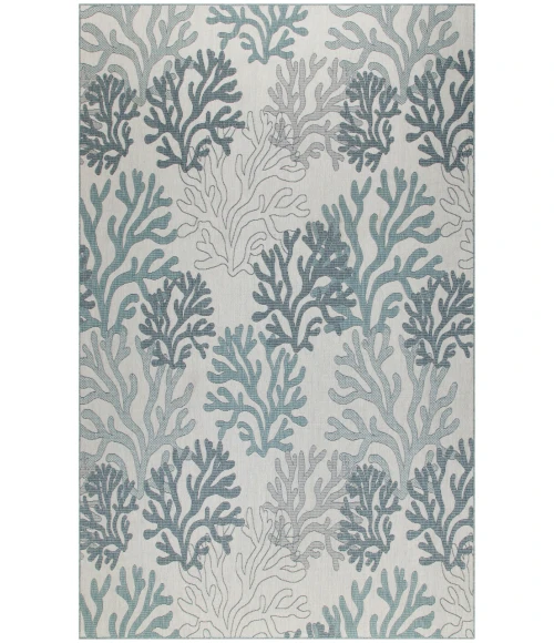 Nourison Garden Oasis Blue GOA05 8 ft. X 10 ft. Rectangle Rug