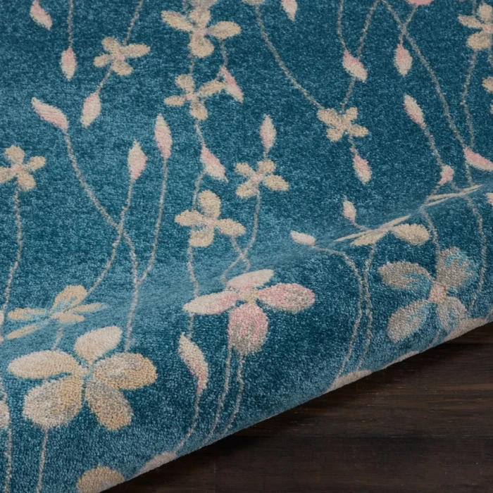 Nourison Tranquil Round Area Rug TRA04-Turquoise