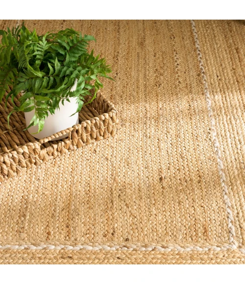 Nourison Terrazzo Jute Natural TRJ01 6 ft. X 9 ft. Rect. Rug