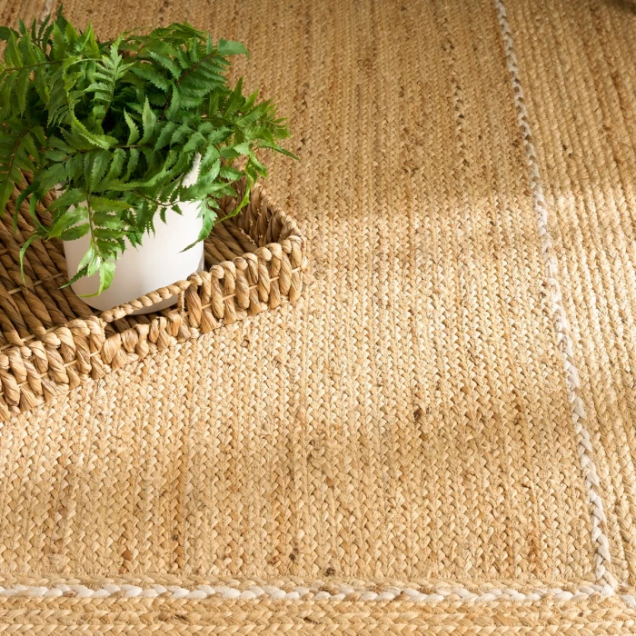 Nourison Terrazzo Jute Natural TRJ01 6 ft. X 9 ft. Rect. Rug