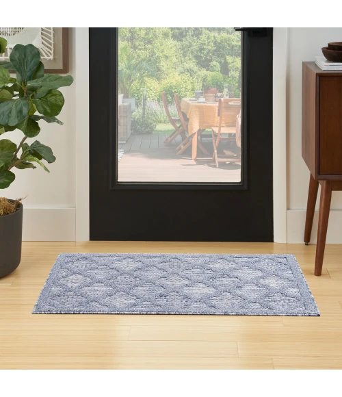 Nourison Easy Care Area Rug NES01 Denim Blue