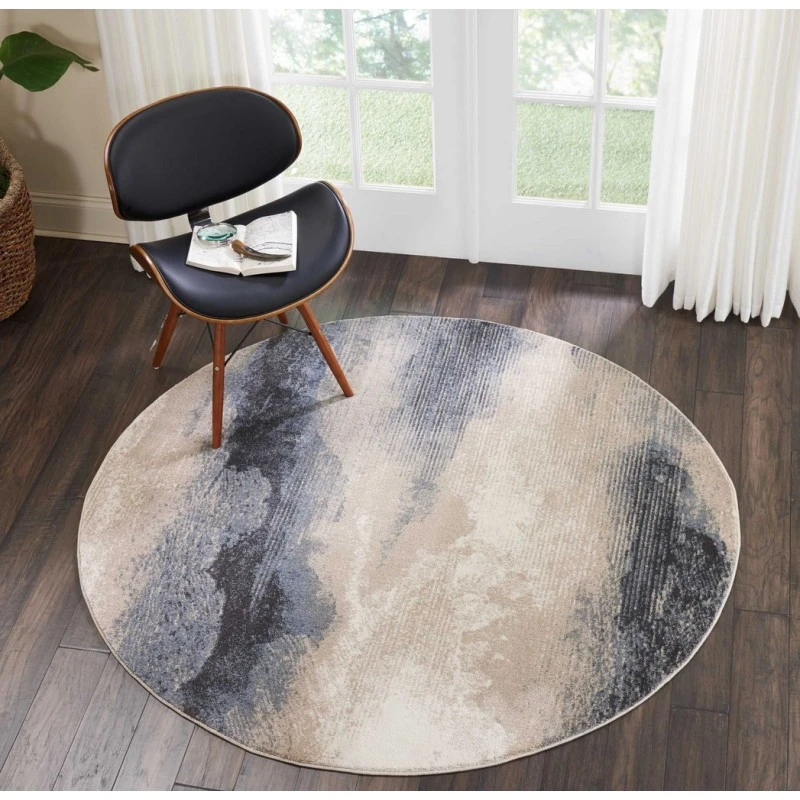 Nourison Maxell Round Area Rug MAE06-Flint