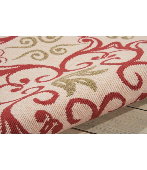Nourison Caribbean Area Rug CRB02-Ivory/Rust