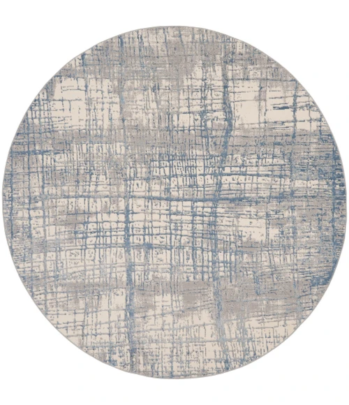 Calvin Klein Rush Area Rug CK950 Ivory Blue