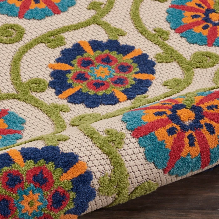 Nourison Aloha Area Rug ALH19-Blue/Multicolor
