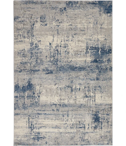 Nourison Rustic Textures Area Rug RUS10 Ivory Blue