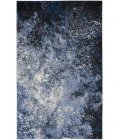 Nourison Passion Light Blue Black PSN10 6 ft. X 9 ft. Rectangle Rug