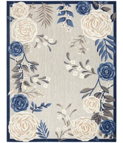 Nourison Home Aloha ALH32 Blue Grey 7 ft. X 10 ft. Area Rug