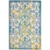 Nourison Home Aloha ALH21 Ivory Blue 2 ft. 8 in. X 4 ft. Area Rug