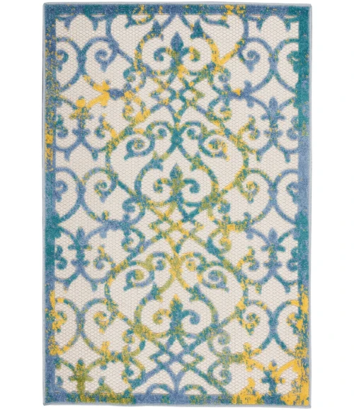 Nourison Aloha Area Rug ALH21-Ivory Blue