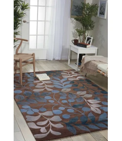 Nourison Home Contour CON02 Mocha 5 ft. X 7 ft. 6 in. Area Rug