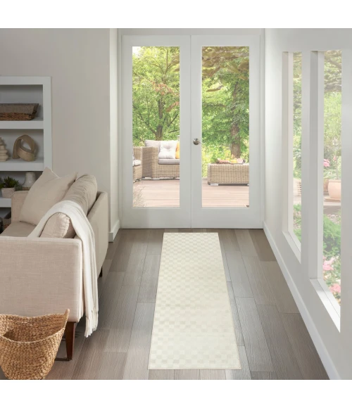 Nourison Serenity Home Ivory SRH10 2 ft. 2 in. X 7 ft. 6 Rect. Rug