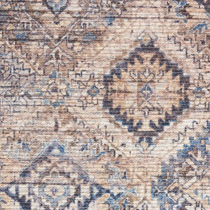 Nicole Curtis Machine Washable Series 1 Area Rug SR103 Ivory/Latte 5' x 7'