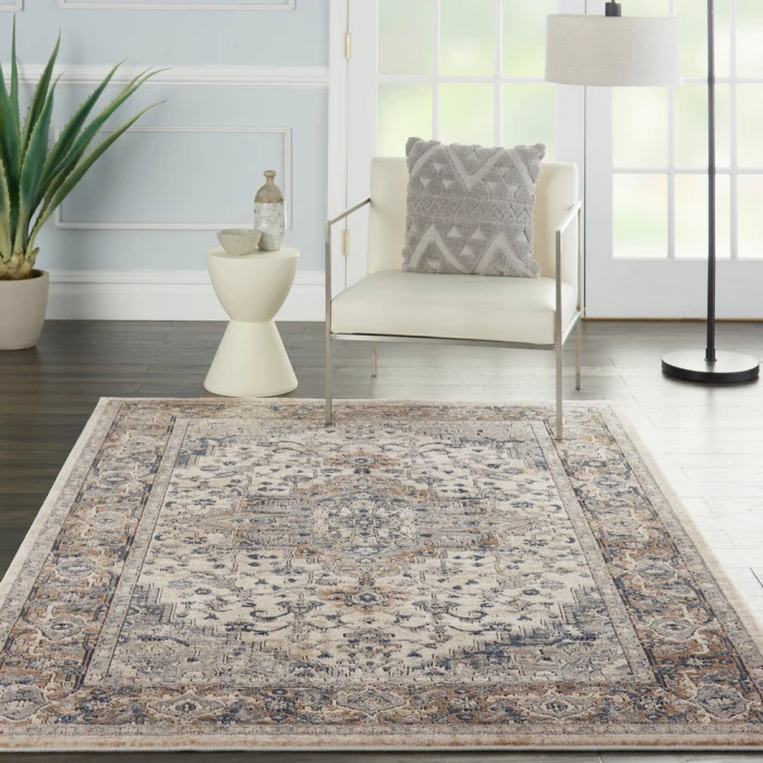 Nourison Quarry Area Rug QUA05 Ivory/Grey