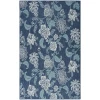 Nourison Home Garden Oasis GOA03 Navy 5 ft. X 7 ft. Area Rug