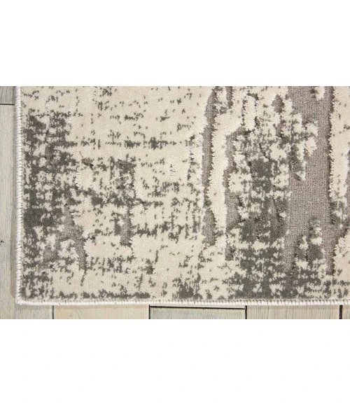 Michael Amini Gleam Area Rug MA602 Ivory/Grey