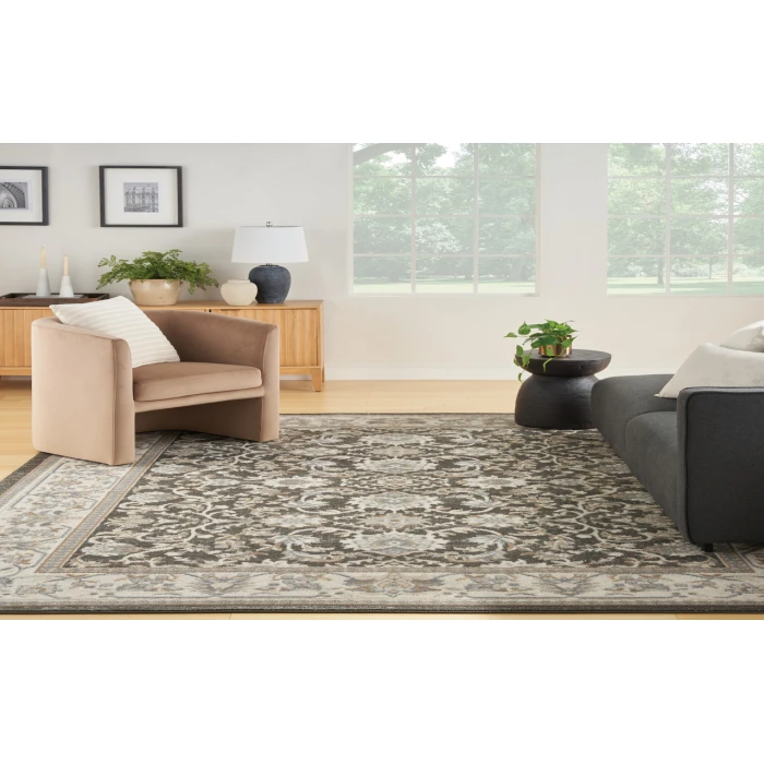 Nourison Serenity Home Ivory Grey Blue SRH02 9 ft. X 12 ft. Rectangle Rug