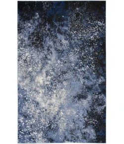 Nourison Home Passion PSN10 Light Blue Black 3 ft. 9 in. X 5 ft. 9 in. Area Rug