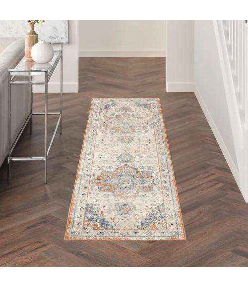 Nourison Nourison Essentials Persian Beige Blue NRE07 6 ft. Rect. Rug