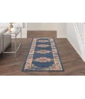 Nourison Passion Navy PSN03 2 ft. 2 in. X 10 ft. Rectangle Rug