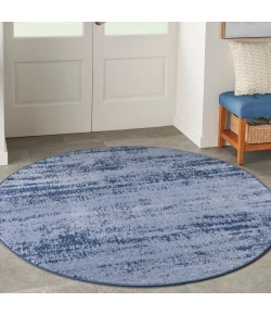 Nourison Home Nourison Essentials NRE03 Denim 6 ft. Round Area Rug