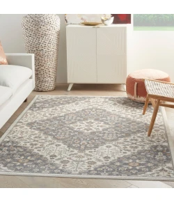 Nourison Home Elation ETN08 Ivory Grey 5 ft. 3 in. X 7 ft. 3 in. Area Rug