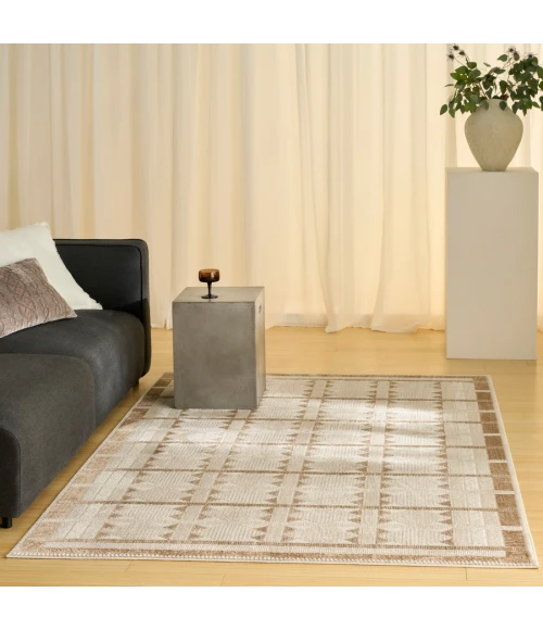 Nourison Home Nordic Taupe NRC06 4 ft. X 6 ft. Rectangle Rug