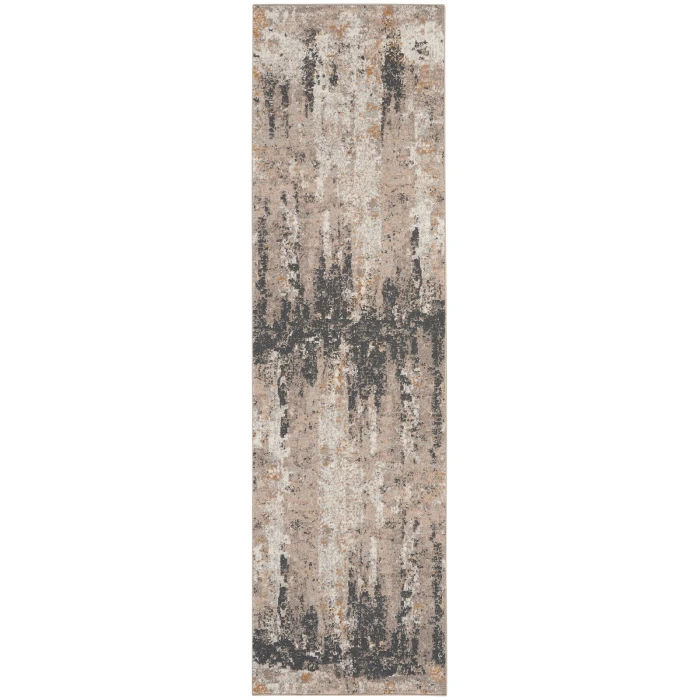 Nourison Tangra Cream Grey TNR05 8 ft. Rect. Rug