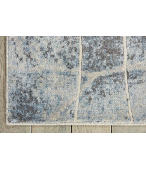 Nourison Somerset Silver Blue ST74 9 ft. 6 in. X 13 ft. Rect. Rug