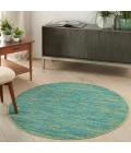 Nourison Essentials Blue Green Area Rug NRE01-Blue Green