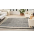 Nourison Serenity Home Grey Ivory SRH07 5 ft. 3 in. X 7 ft. 3 in. Rectangle Rug