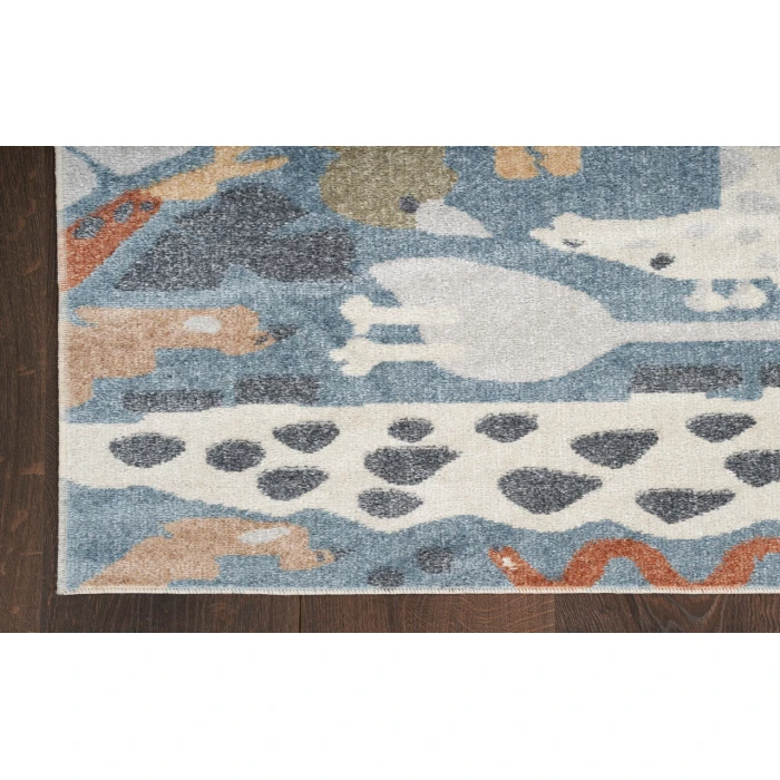 Nourison Astra Machine Washable Multicolor ASW01 2 ft. X 6 ft. Rectangle Rug