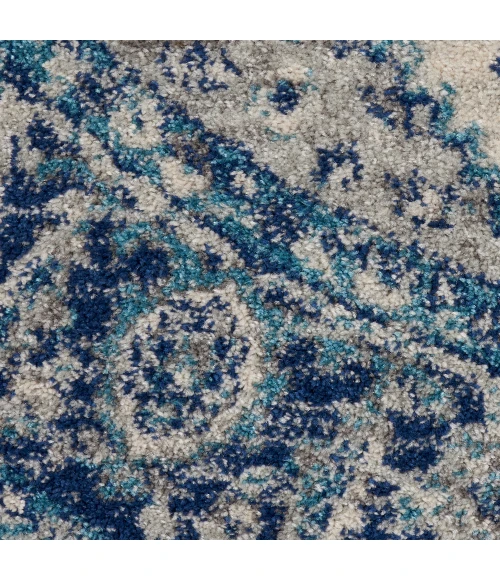 Nourison Tranquil Area Rug TRA06 Ivory/Light Blue