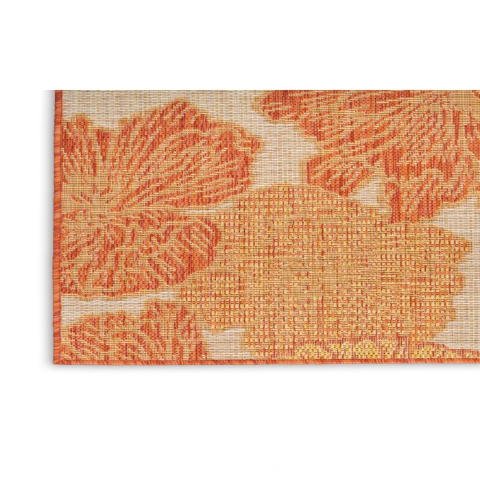 Nourison Garden Oasis Coral GOA04 5 ft. X 7 ft. Rectangle Rug