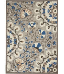 Nourison Home Aloha ALH20 Grey Multicolor 3 ft. 6 in. X 5 ft. 6 in. Area Rug
