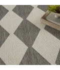 Nourison Positano Charcoal POS04 5ft. Round Rug