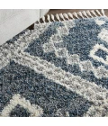 Nourison Oslo Shag Denim Blue OSL02 4 ft. X 6 ft. Rect. Rug