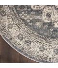 Nourison Quarry Grey/Ivory QUA07 4 ft. X Round Rug