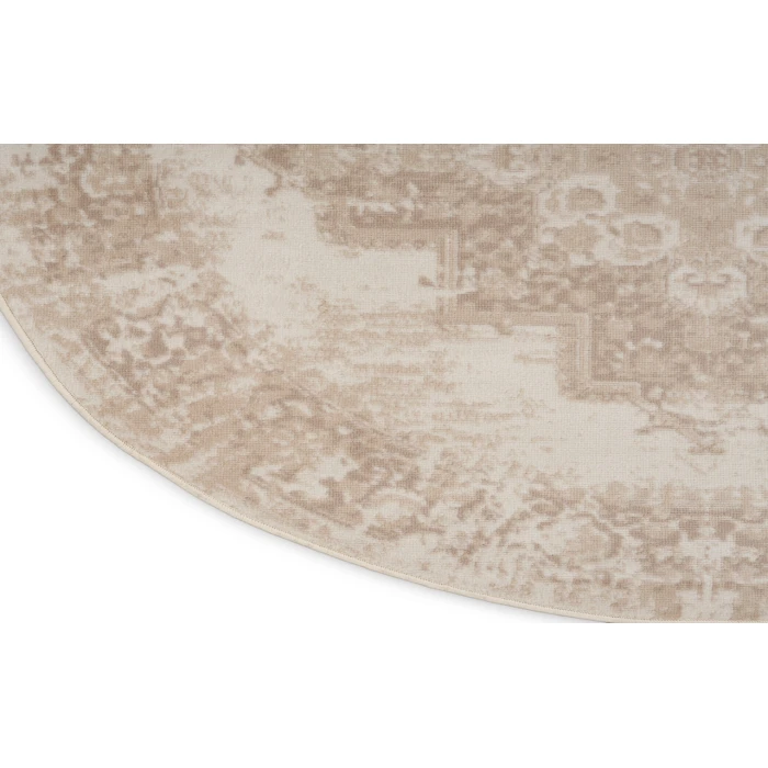 Nourison Grafix Ivory Beige GRF14 4 ft. Round Rug