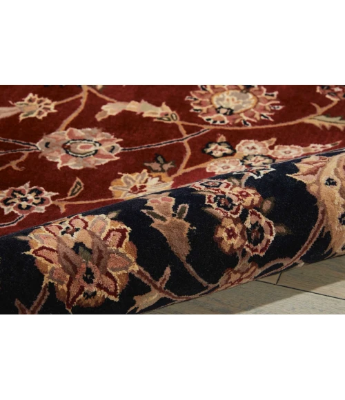 Nourison 2000 Round Area Rug 2002-Burgundy