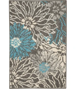 Nourison Home Passion PSN17 Charcoal Blue 1 ft. 10 in. X 2 ft. 10 in. Area Rug