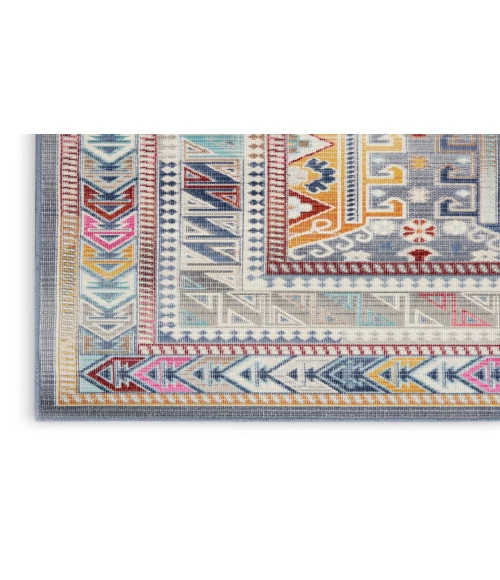 Nourison Vintage Kashan Grey/Multi VKA06 2 ft. X 4 ft. Rectangle Rug