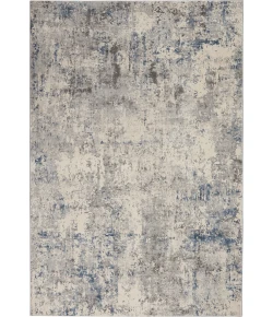 Nourison Home Rustic Textures RUS07 Ivory/Grey/Blue 3 ft. 11 in. X 5 ft. 11 in. Area Rug