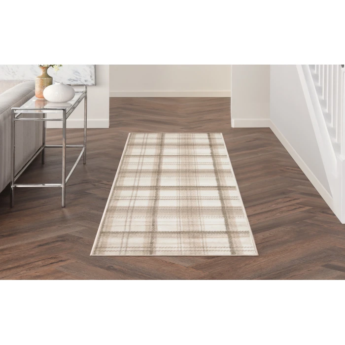 Nourison Grafix Ivory Beige GRF03 2 ft. 3 in. X 7 ft. 6 in. Rectangle Rug