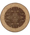 Nourison Home Heritage Hall Brown HE05 9ft. x Round Round Rug