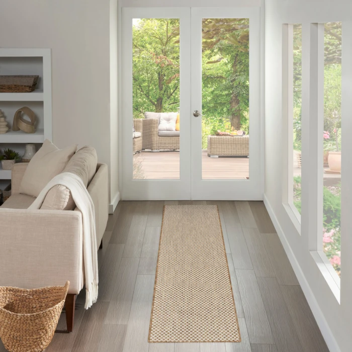 Nourison Home Courtyard Jute Ivory COU01 2 ft. X 6 ft. Rectangle Rug