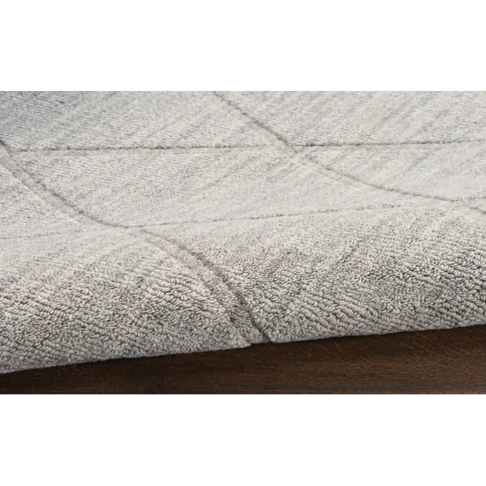 Nourison Wool Haven Grey WOH01 5 ft. 3 in. X 7 ft. 3 in. Rectangle Rug