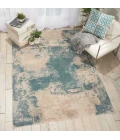 Nourison Maxell Area Rug MAE13-Ivory/Teal