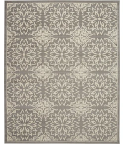Nourison Home Jubilant JUB06 Ivory Grey 7 ft. 10 in. X 9 ft. 10 in. Area Rug
